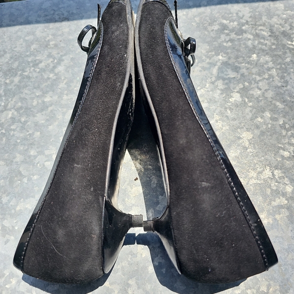 Chanel Black Kitten Heel Vintage Shoes Size 39 - Picture 9 of 10